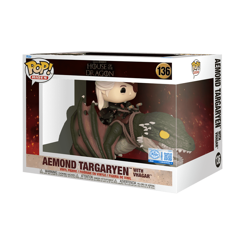 Funko House of the Dragon Pop! Rides Aemond Targaryen with Vhagar 136