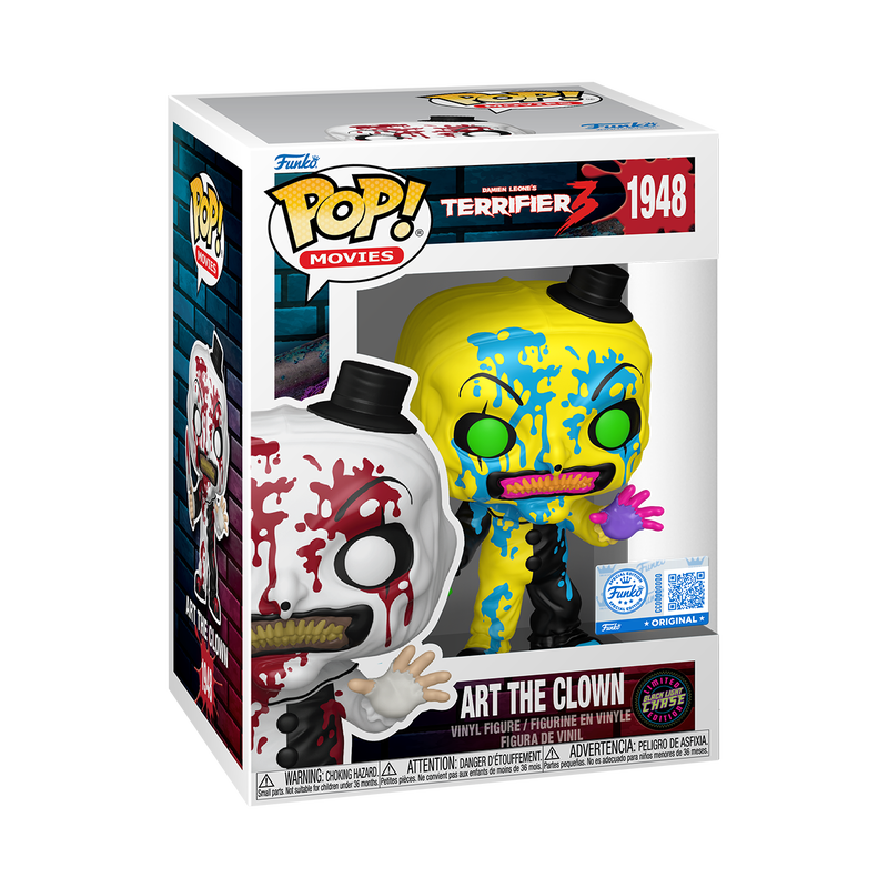 Funko Terrifier 3 Pop! Movies Art the Clown 1948 Chase