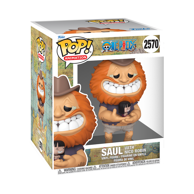 (Pre-order) Funko One Piece Pop! Animation Saul with Nico Robin