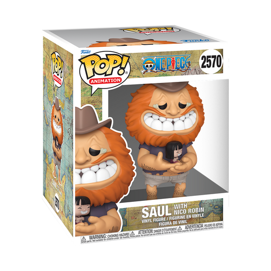 (Pre-order) Funko One Piece Pop! Animation Saul with Nico Robin