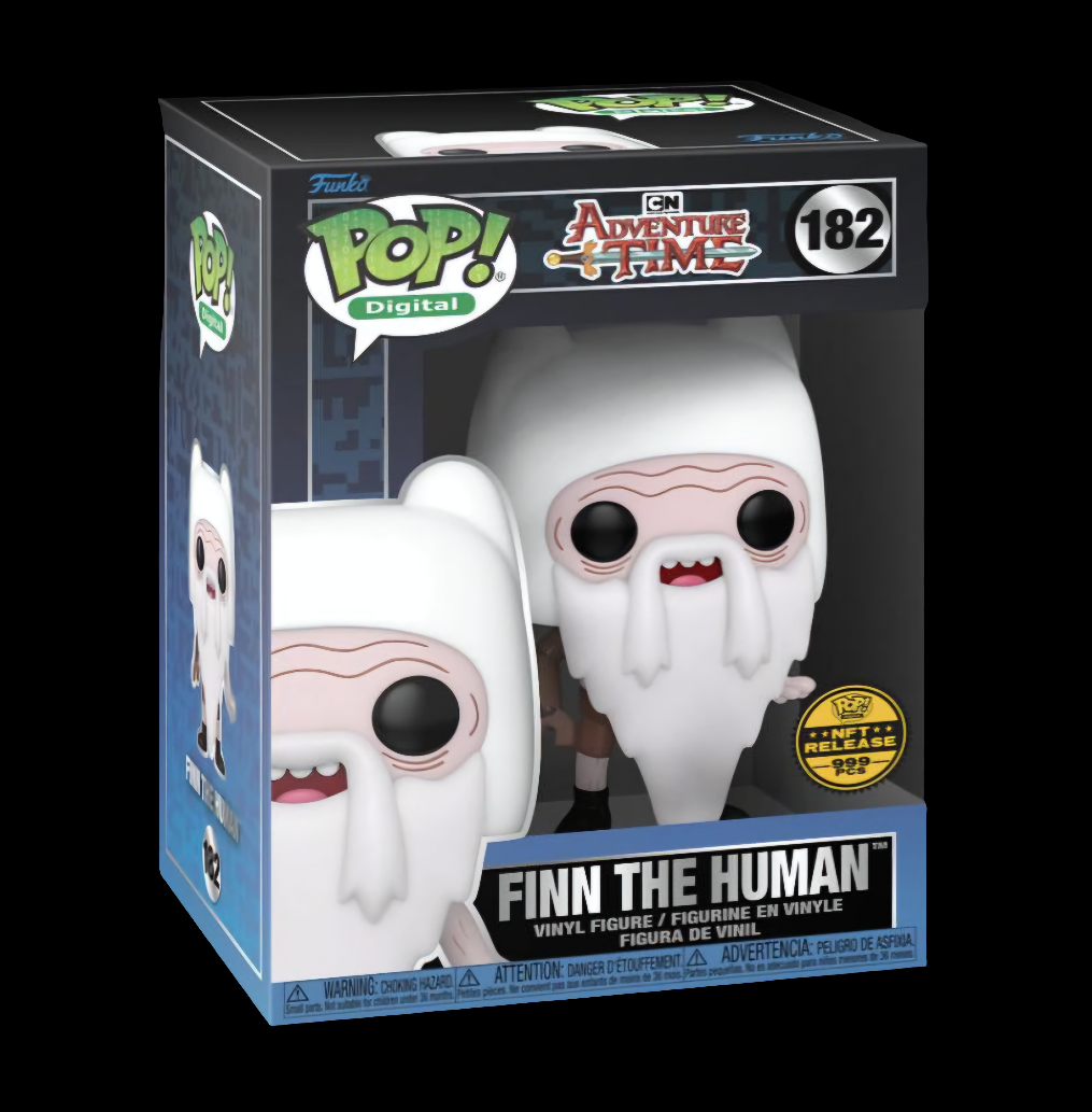 FUNKO POP ADVENTURE TIME POP! DIGITAL FINN THE HUMAN 182 NFT RELEASE 999 PCS
