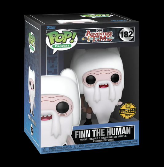 FUNKO POP ADVENTURE TIME POP! DIGITAL FINN THE HUMAN 182 NFT RELEASE 999 PCS