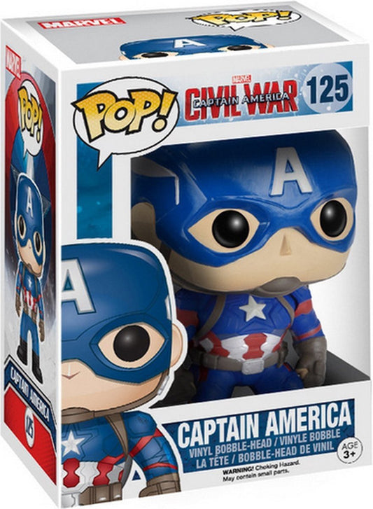 Funko Civil War Pop! Marvel Captain Amerika 125 Pi-Ka Art